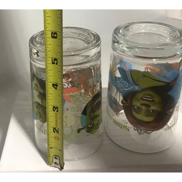 Shrek The Third Collectible Glass Set of 2 DreamWorks - Picture 7 of 8